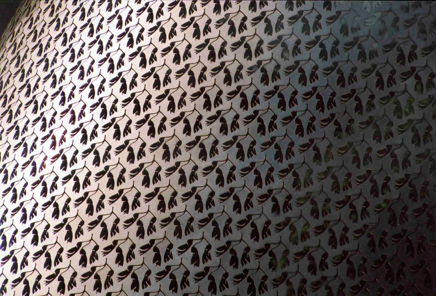 The Cloak of Peace - _The Cloak of Peace_ (detail: kowhai pattern). Photo: Kingsley Baird The Cloak of Peace - _The Cloak of Peace_ (detail: kowhai pattern). Photo: Kingsley Baird