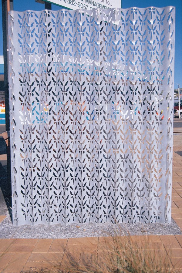 Kereru - Tawa Village wind screens. Photo: Kingsley Baird Kereru - Tawa Village wind screens. Photo: Kingsley Baird